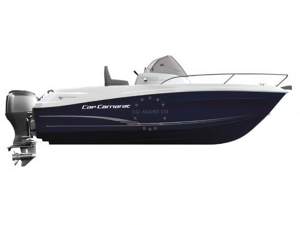 Layout of Jeanneau Cap Camarat 5.5WA S2 motor boat with 1 cabins Croatia yacht charter