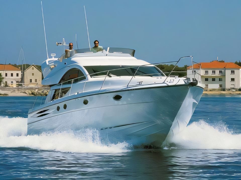 Fairline Phantom 50 motor yacht for charter from Sibenik / Marina Mandalina Sibenik sailing area Croatia
