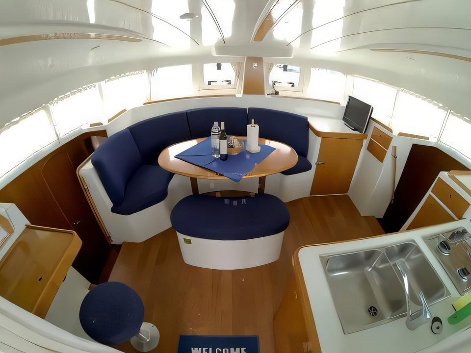 Interior of Lagoon 380 S2 catamaran with 6 cabins Croatia yacht charter