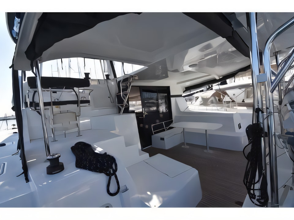 Interior of Lagoon 42 catamaran with 6 cabins Croatia yacht charter