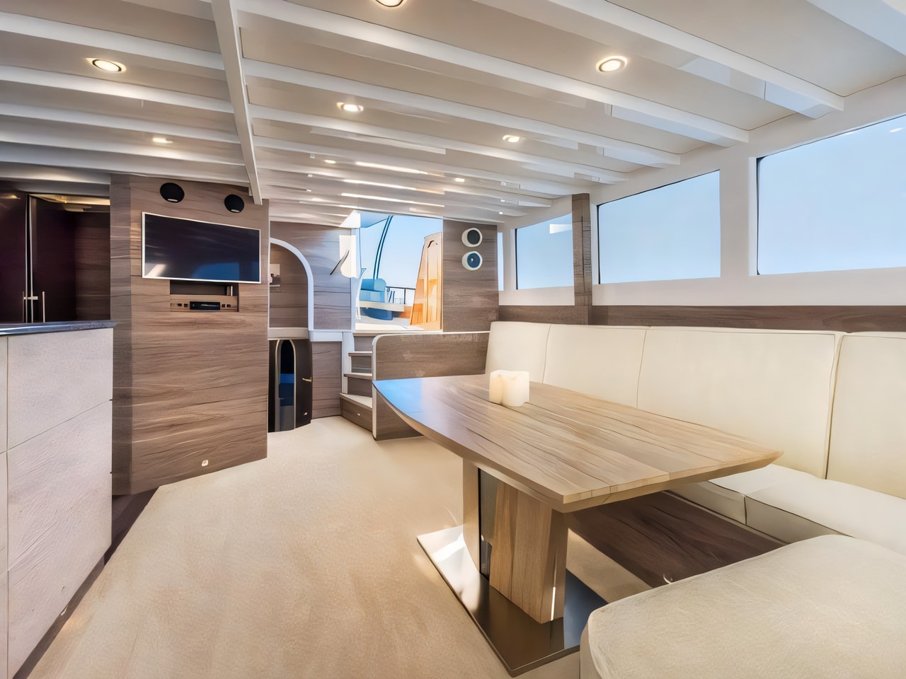 Interior of ANDJEO gulet or cruiser with 5 cabins Croatia yacht charter