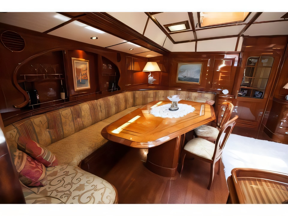 Interior of LAURAN gulet or cruiser with 4 cabins Croatia yacht charter