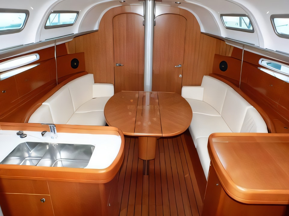 Interior of First 40.7 sail boat with 3 cabins Croatia yacht charter