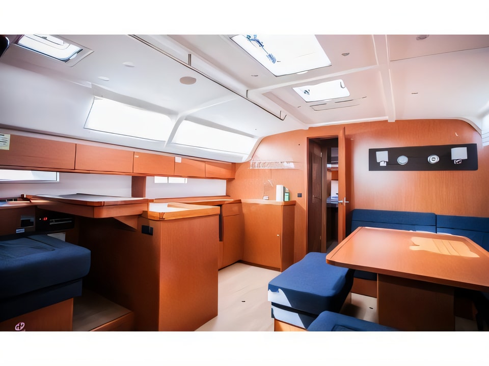 Interior of Bavaria Cruiser 51 sail boat with 5 cabins Croatia yacht charter