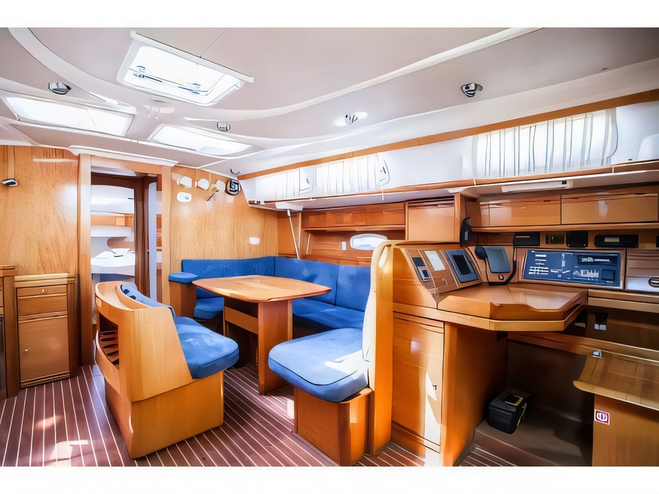 Interior of Bavaria 46 Cruiser sail boat with 4 cabins Croatia yacht charter