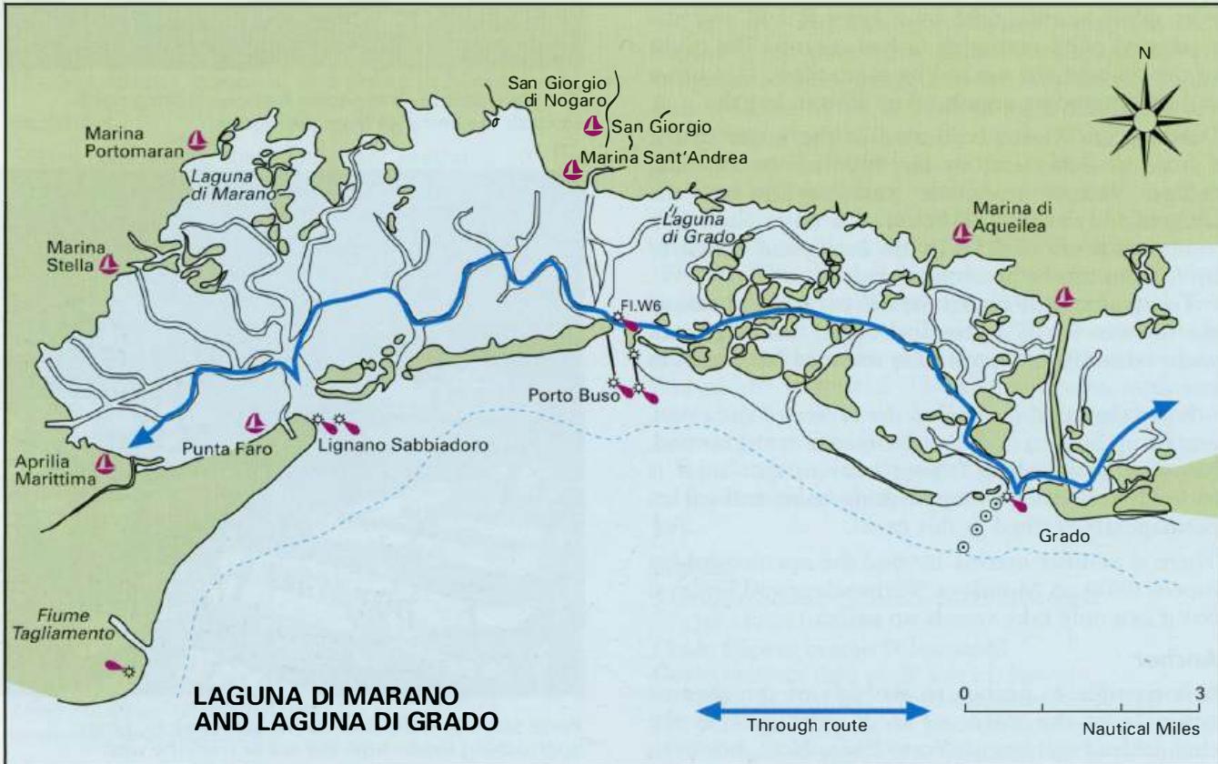 LAGUNA DI GRADO AND LAGUNA DI MARANO Adriatic Pilot image